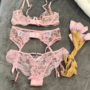 Honey Birdette Whitney Pink Set